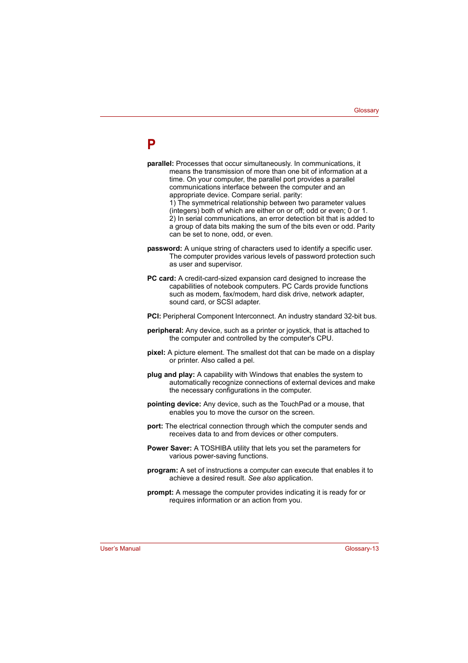 Toshiba Satellite A300 User Manual | Page 195 / 201