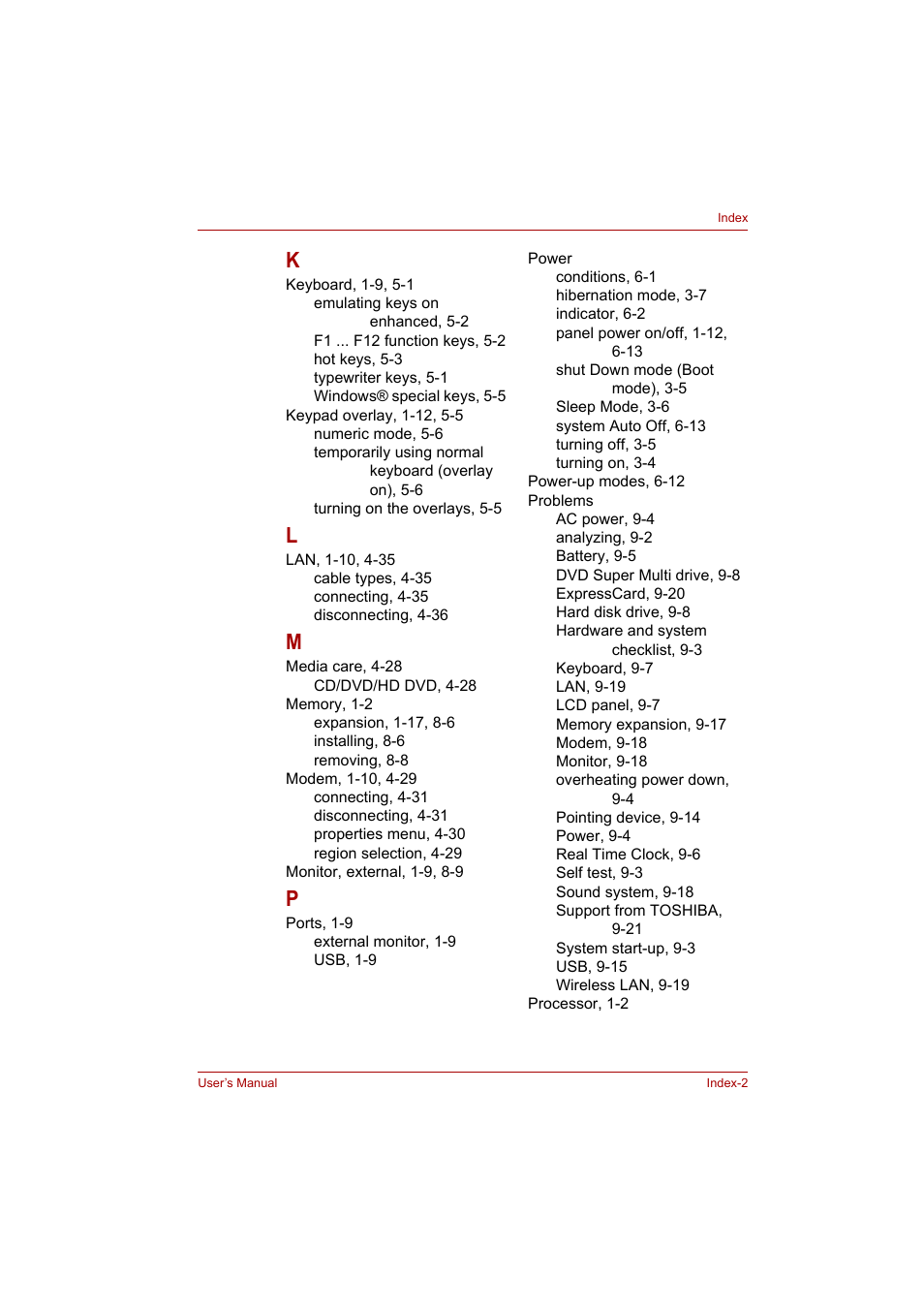 Toshiba Satellite A300 User Manual | Page 200 / 201
