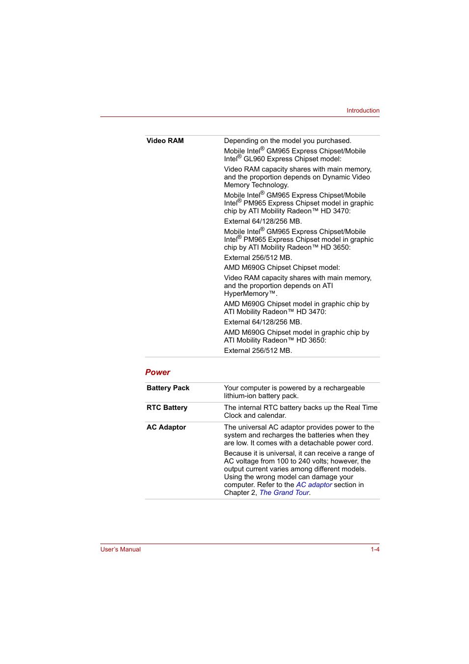 Toshiba Satellite A300 User Manual | Page 28 / 201