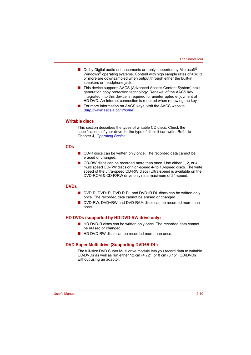 Toshiba Satellite A300 User Manual | Page 51 / 201