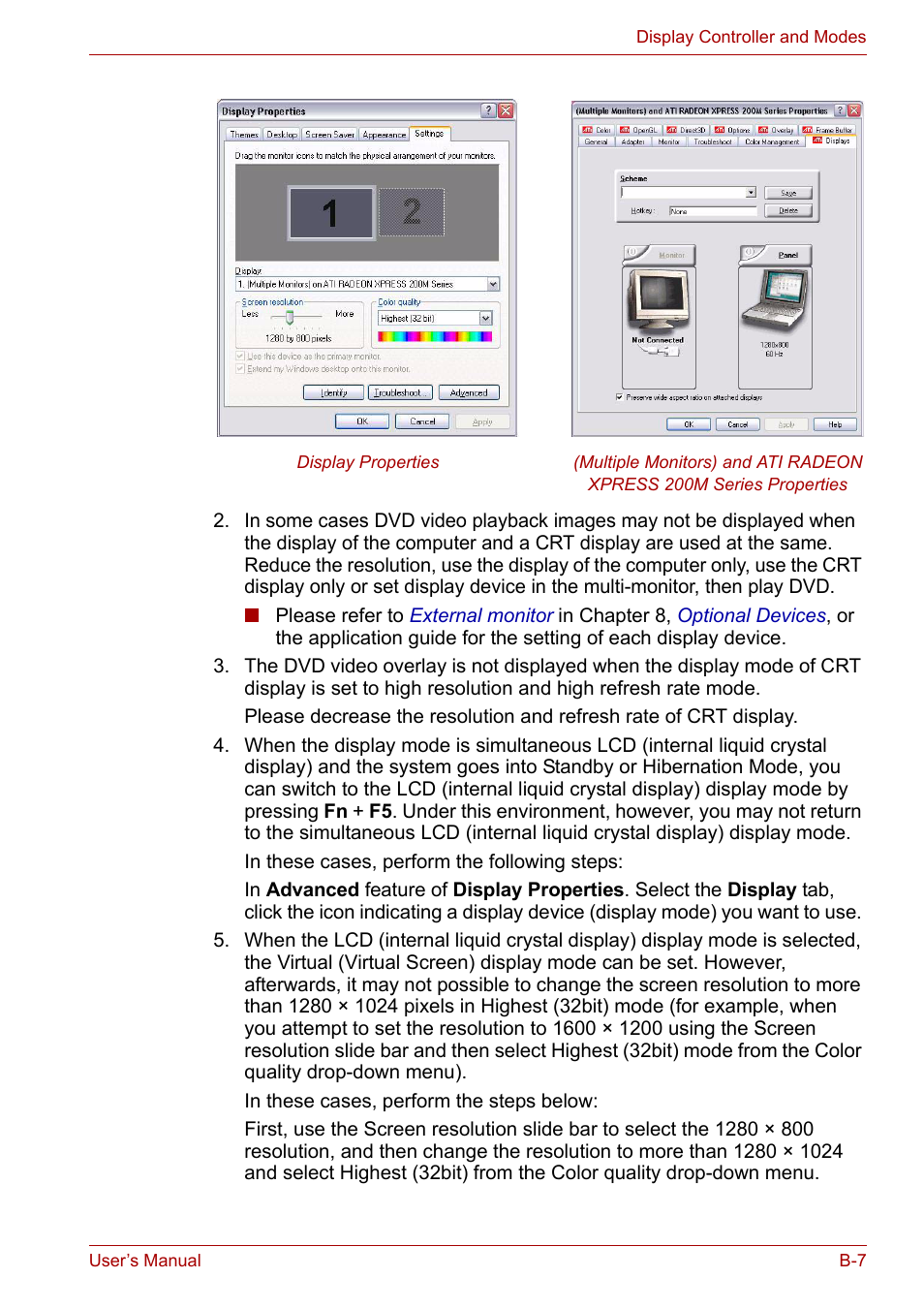 Toshiba Satellite L30 (PSL30) User Manual | Page 127 / 150