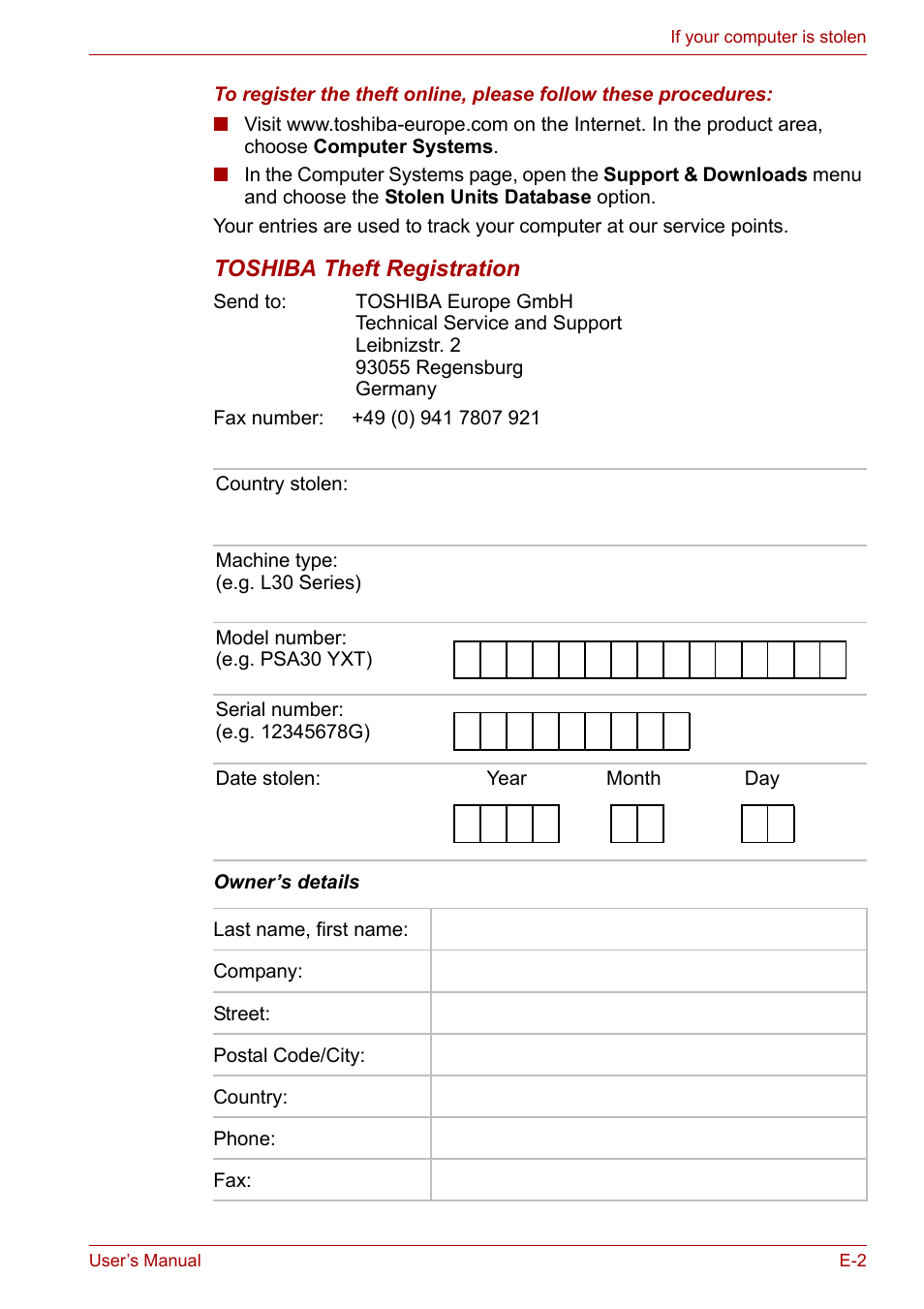 Toshiba Satellite L30 (PSL30) User Manual | Page 134 / 150