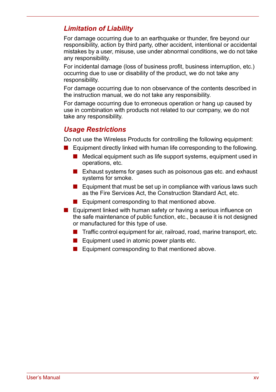 Toshiba Satellite L30 (PSL30) User Manual | Page 15 / 150