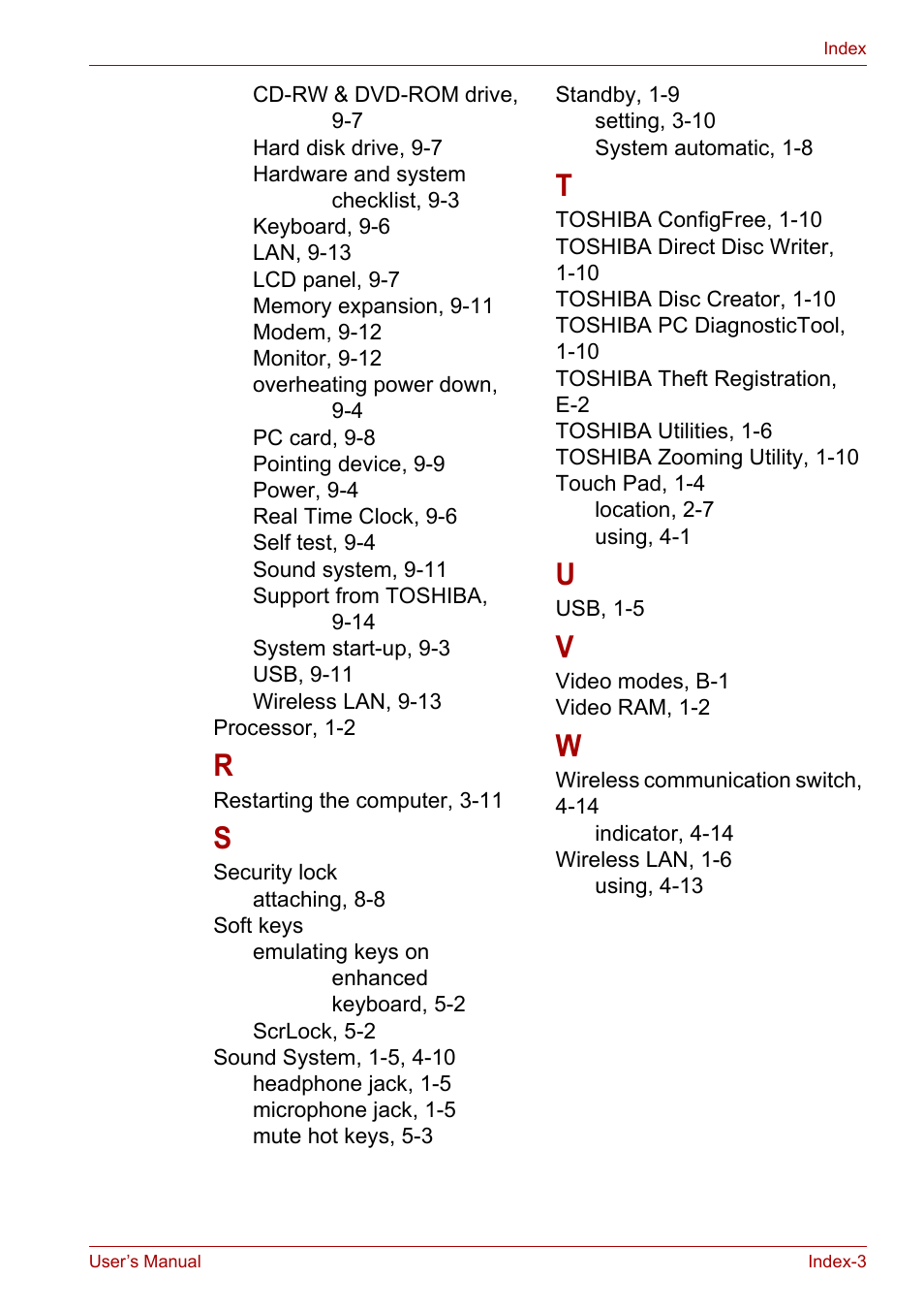 Toshiba Satellite L30 (PSL30) User Manual | Page 150 / 150