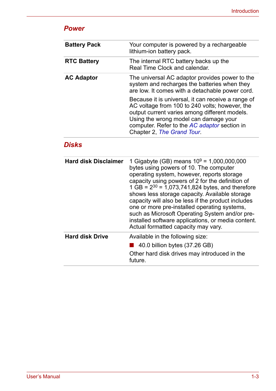Toshiba Satellite L30 (PSL30) User Manual | Page 25 / 150