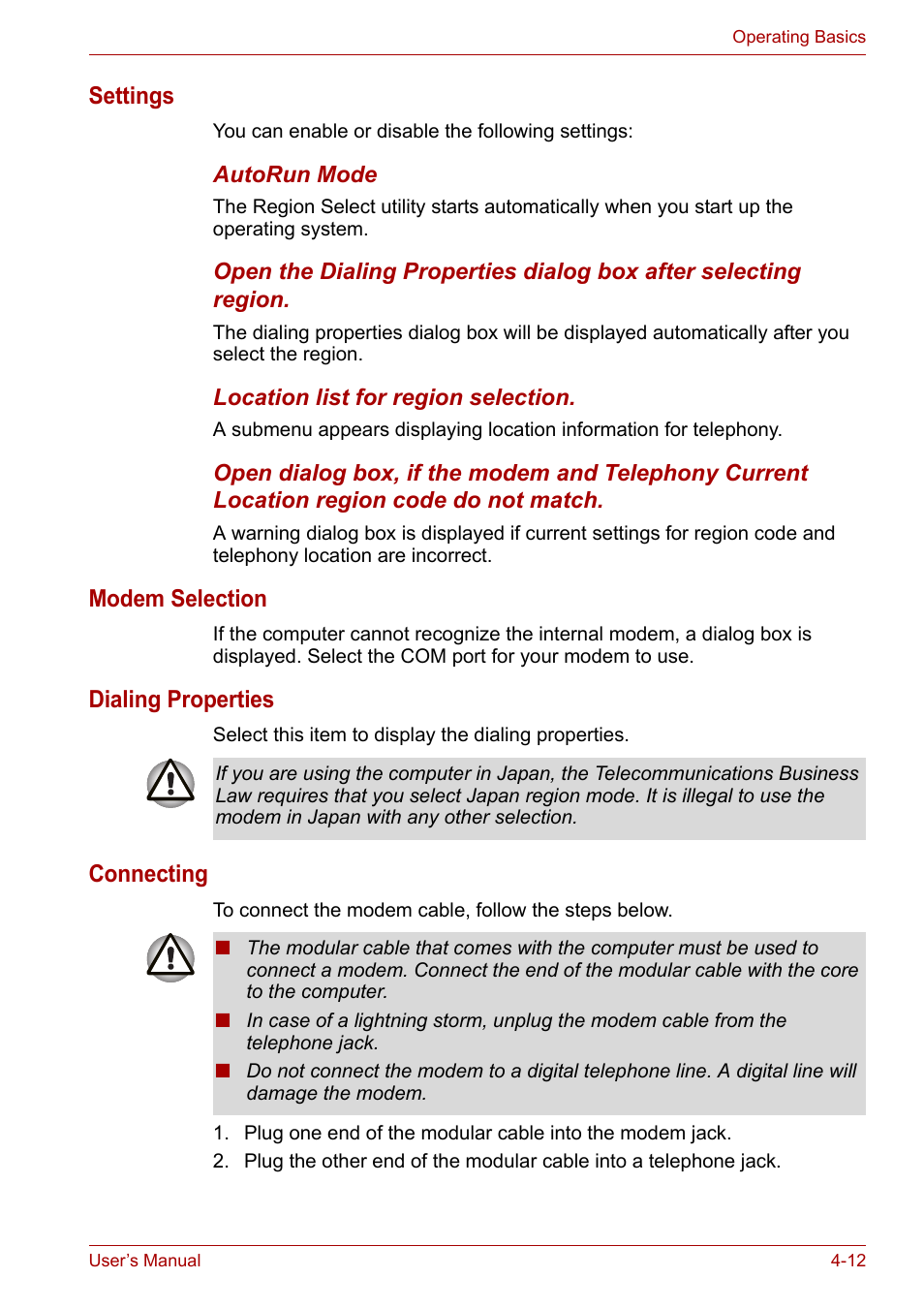 Toshiba Satellite L30 (PSL30) User Manual | Page 67 / 150