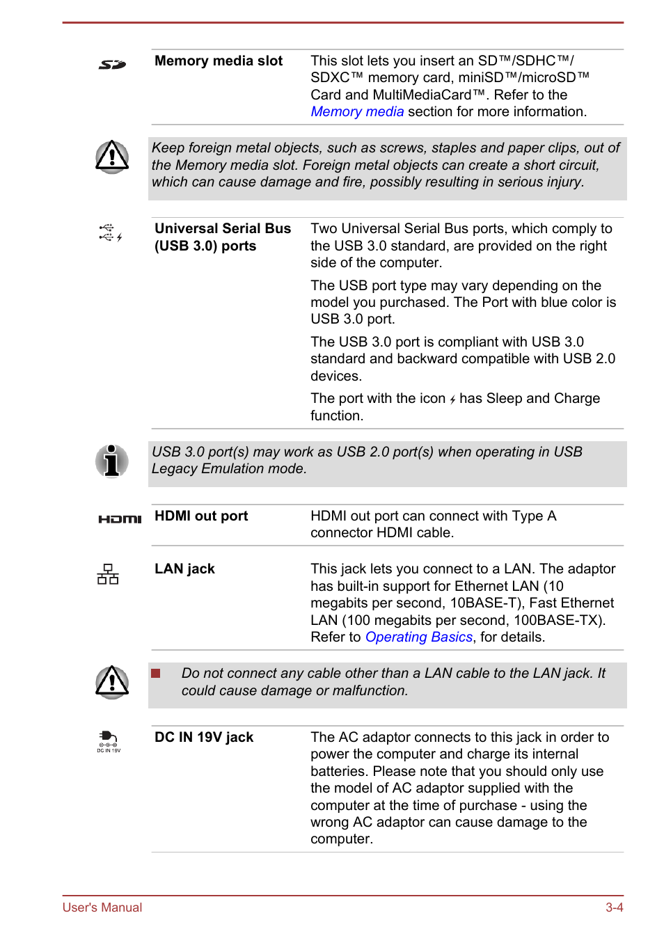 Toshiba Satellite U940-B User Manual | Page 43 / 120