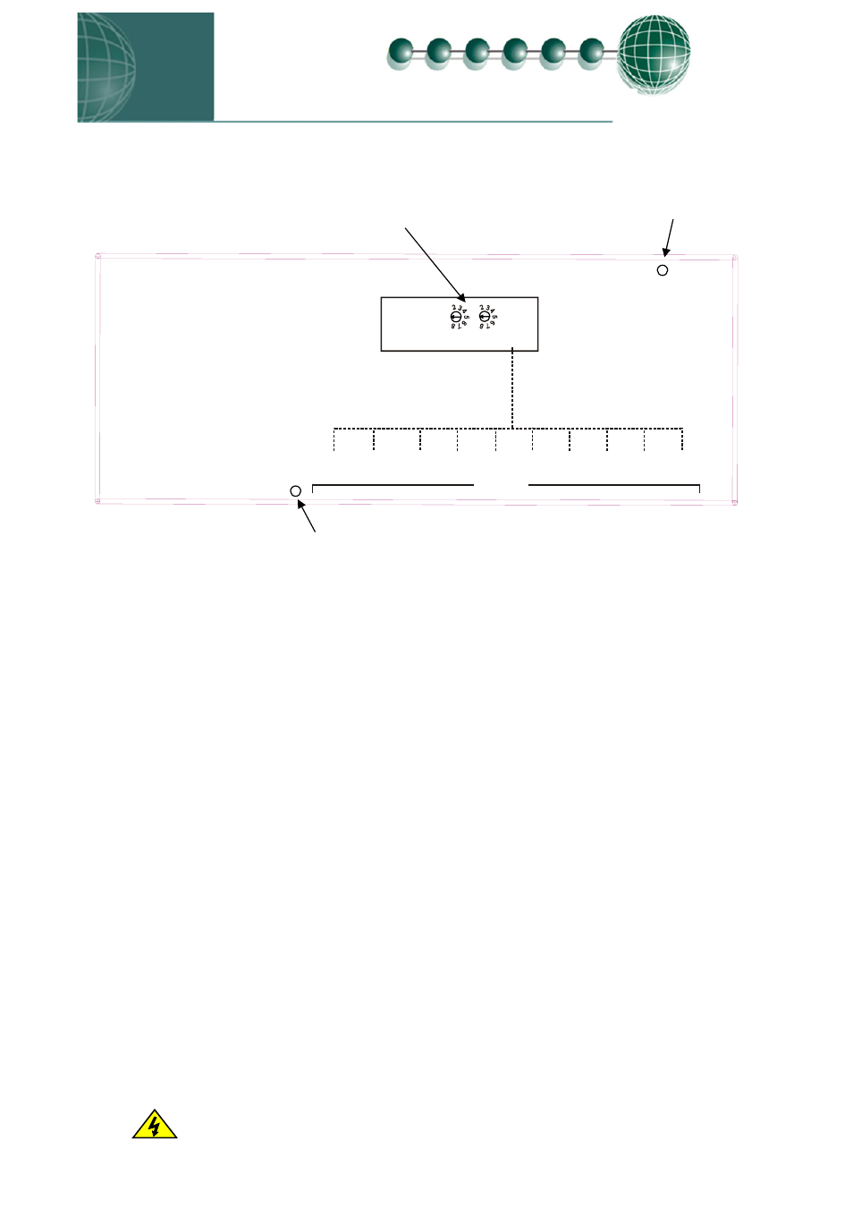 Top view, Connection to mercury controllers, Rs232 lead lengths | Connection to other ip equipment, Connection to a data manager/director, Mercury hub user guide top view | Addtron Technology Mercury Hub PR0018 User Manual | Page 4 / 6