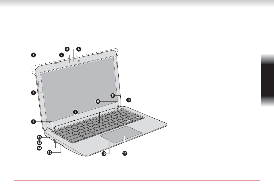 Quick tour, En glish | Toshiba CB30 User Manual | Page 5 / 18