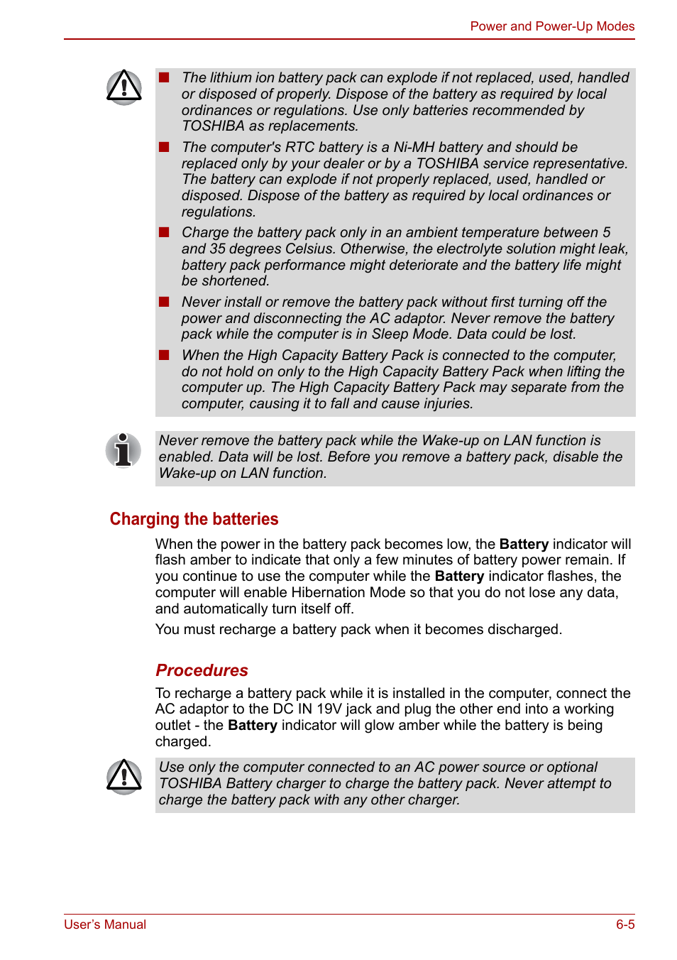 Charging the batteries | Toshiba Satellite L750D User Manual | Page 118 / 179