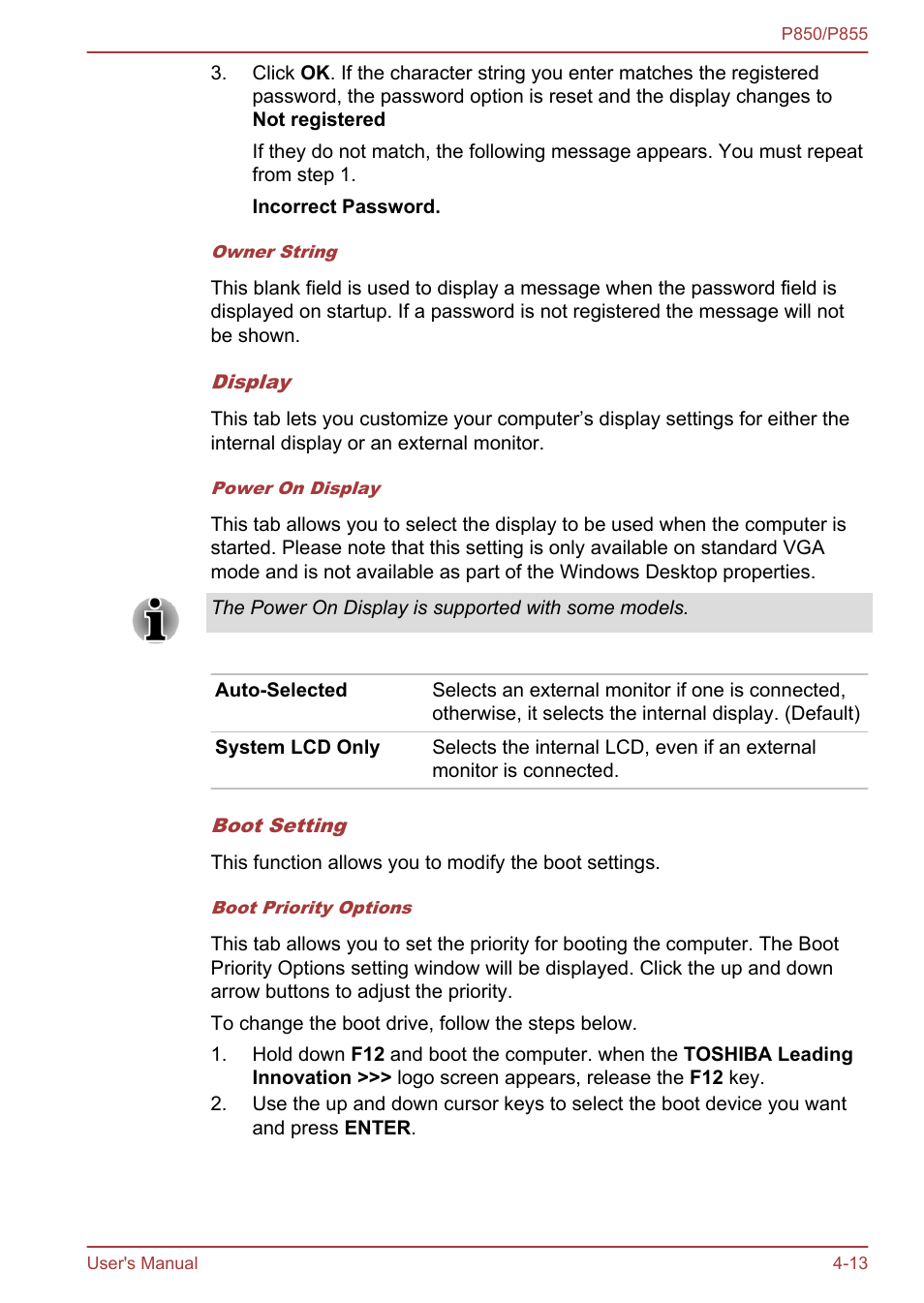 Toshiba Satellite P855 User Manual | Page 118 / 177