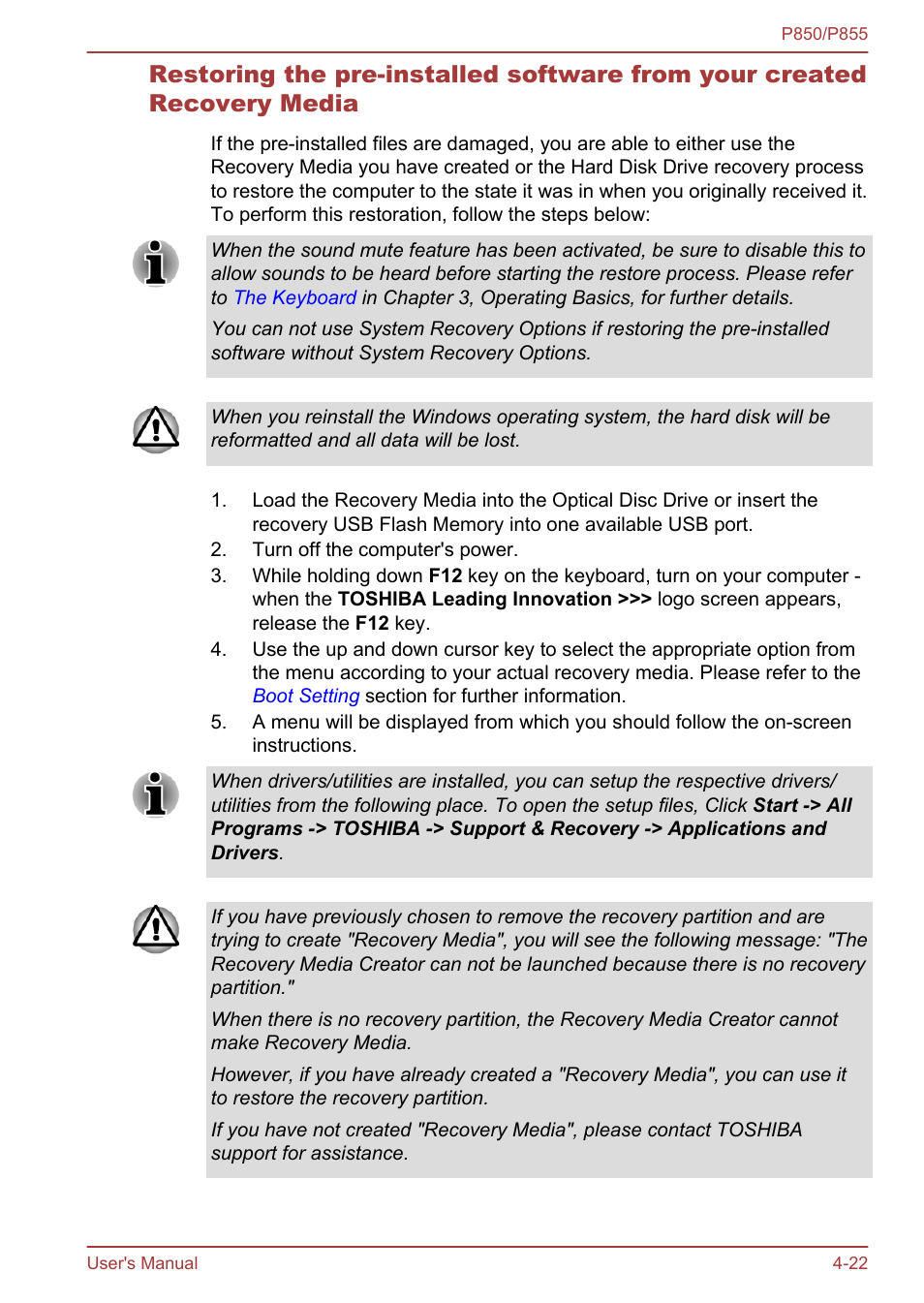 Toshiba Satellite P855 User Manual | Page 127 / 177