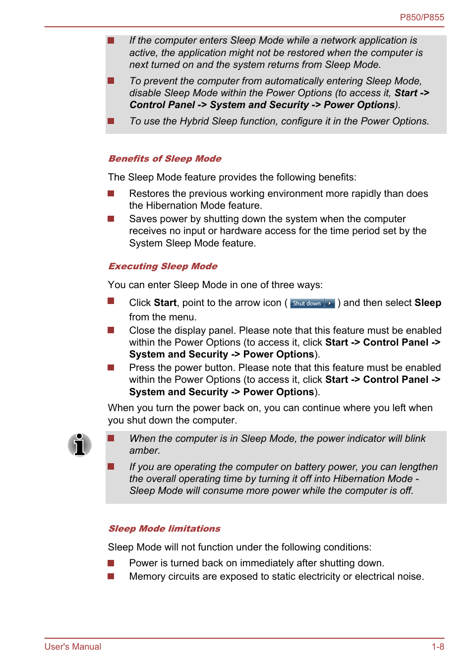 Toshiba Satellite P855 User Manual | Page 25 / 177