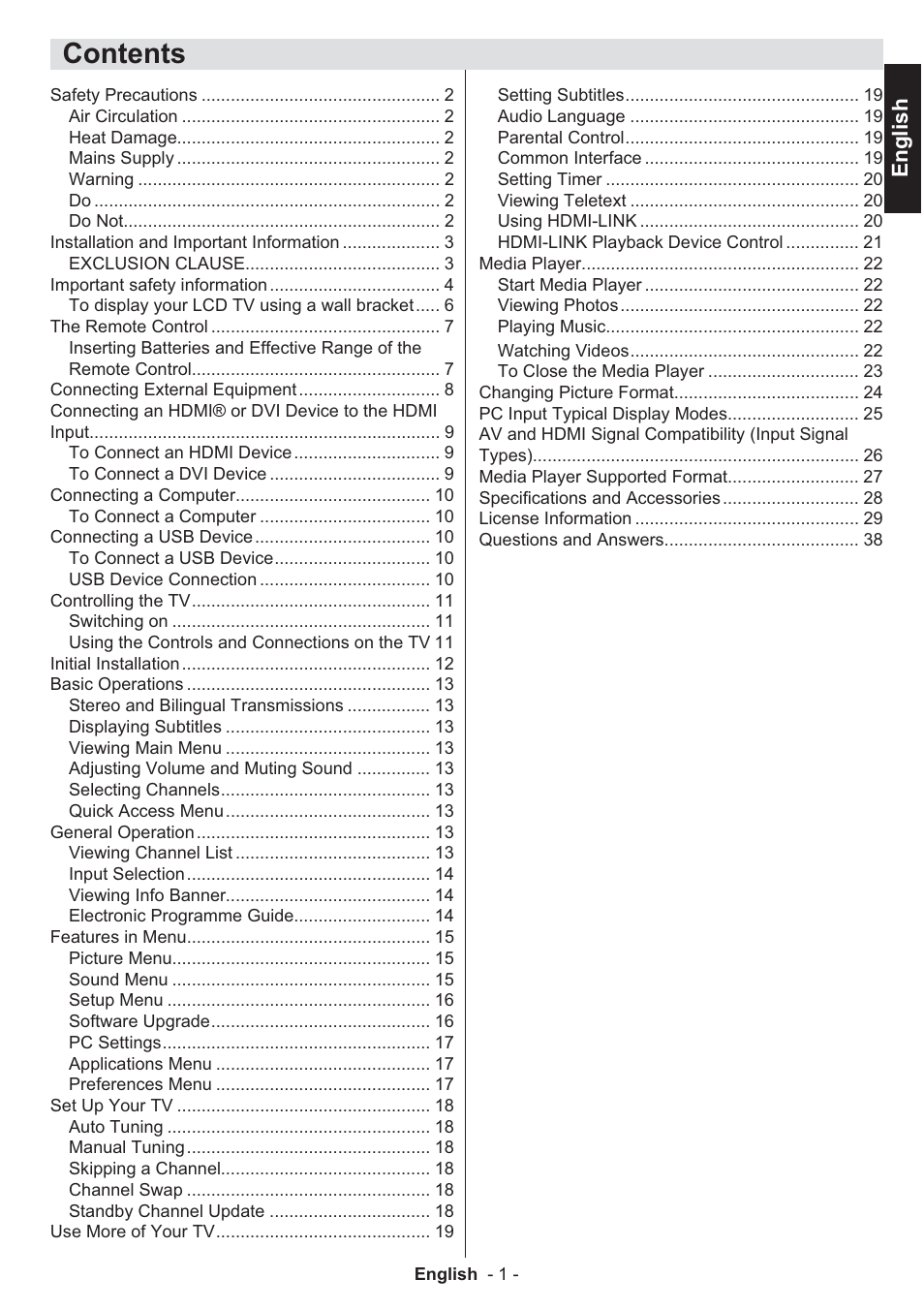 Toshiba EL933 User Manual | Page 2 / 41