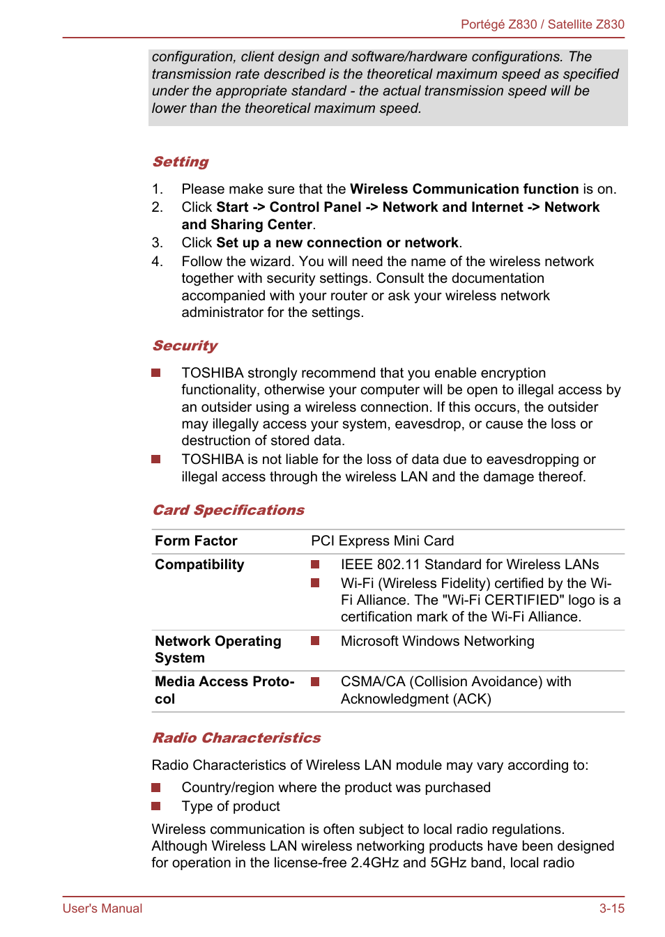 Toshiba Portege Z830 User Manual | Page 52 / 136