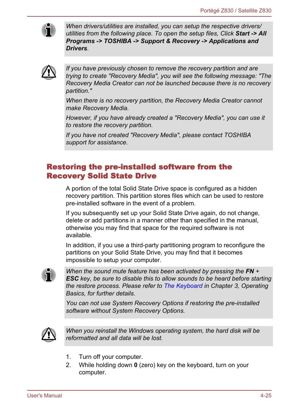 Toshiba Portege Z830 User Manual | Page 92 / 136
