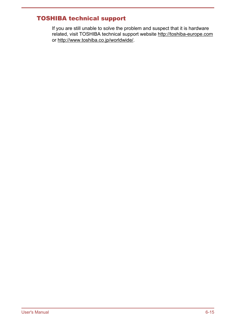 Toshiba technical support | Toshiba Satellite C50DT-A User Manual | Page 120 / 141