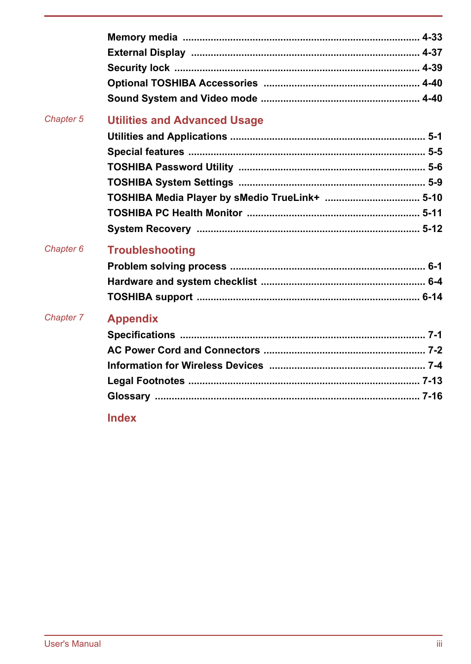 Toshiba Satellite C50DT-A User Manual | Page 3 / 141