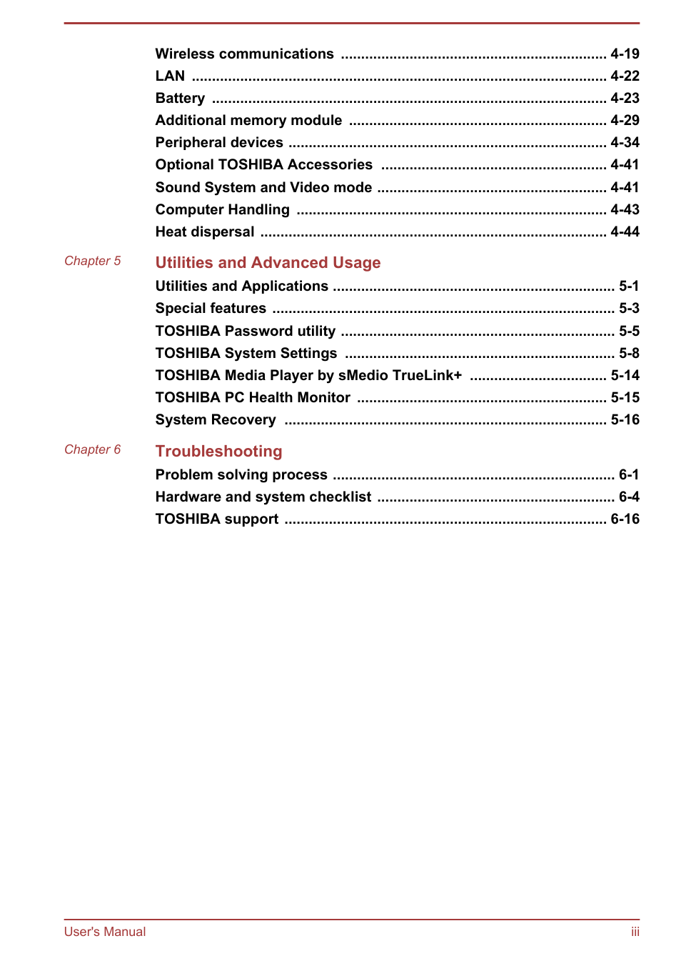 Toshiba Satellite L855-B User Manual | Page 3 / 140