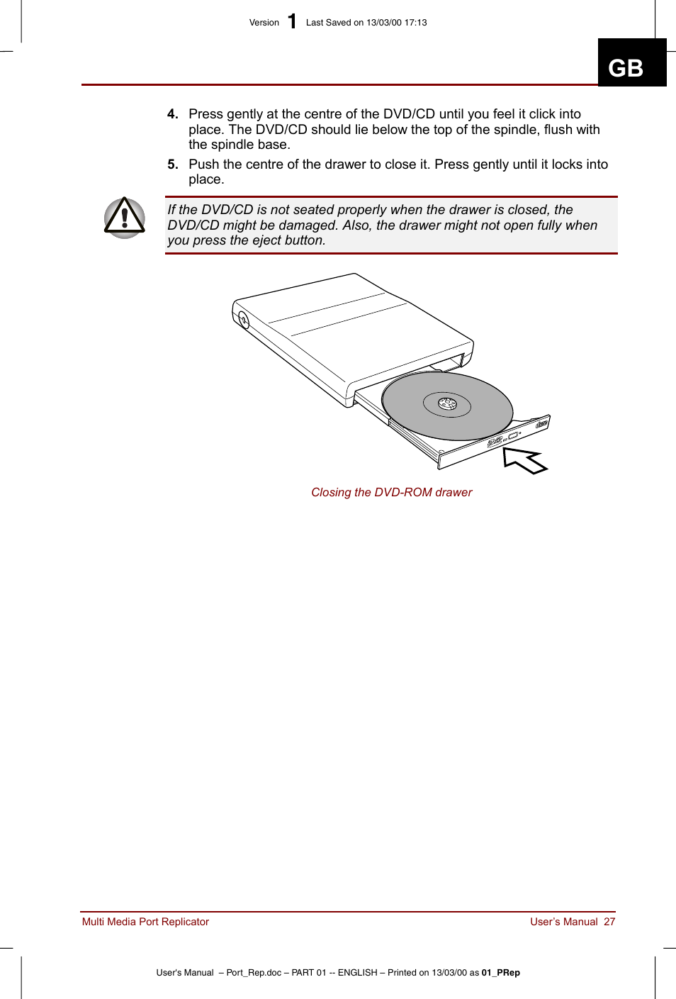 Toshiba Portege 3490 User Manual | Page 27 / 47