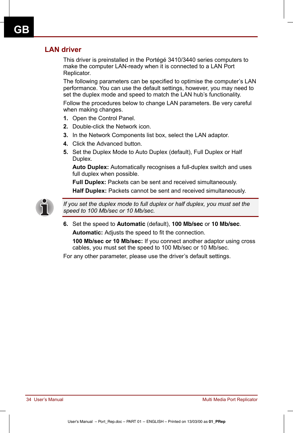 Lan driver | Toshiba Portege 3490 User Manual | Page 34 / 47