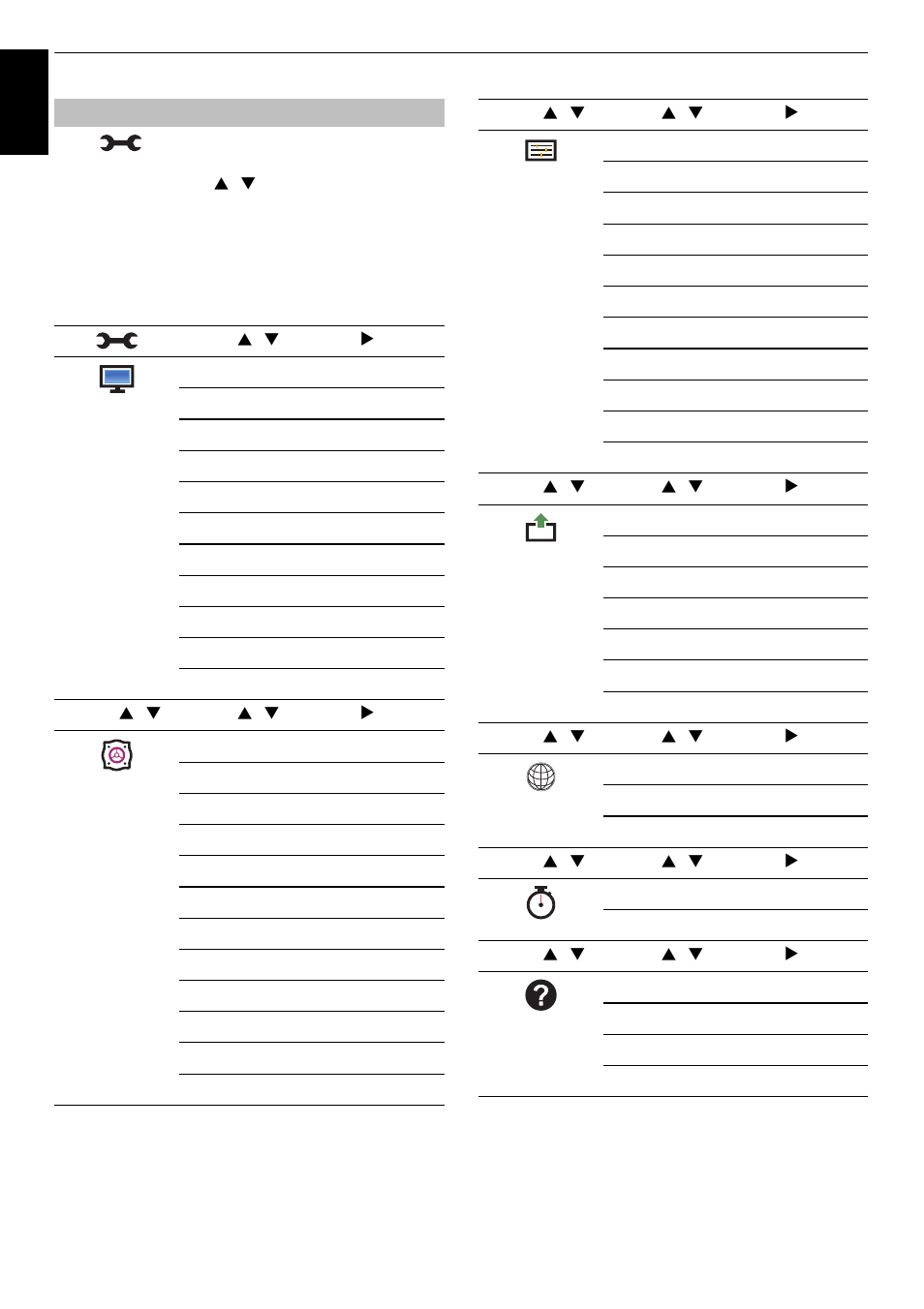 Using the menu system | Toshiba L4363 User Manual | Page 14 / 94