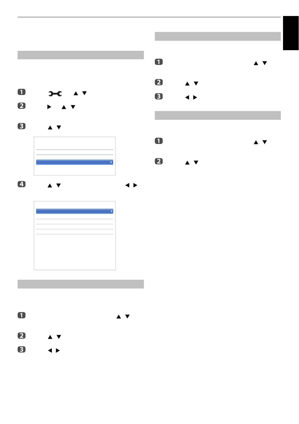 Pc settings, Horizontal and vertical position, Clock phase | Sampling clock, Reset, Horizontal and vertical position clock phase, Sampling clock reset | Toshiba L4363 User Manual | Page 77 / 94