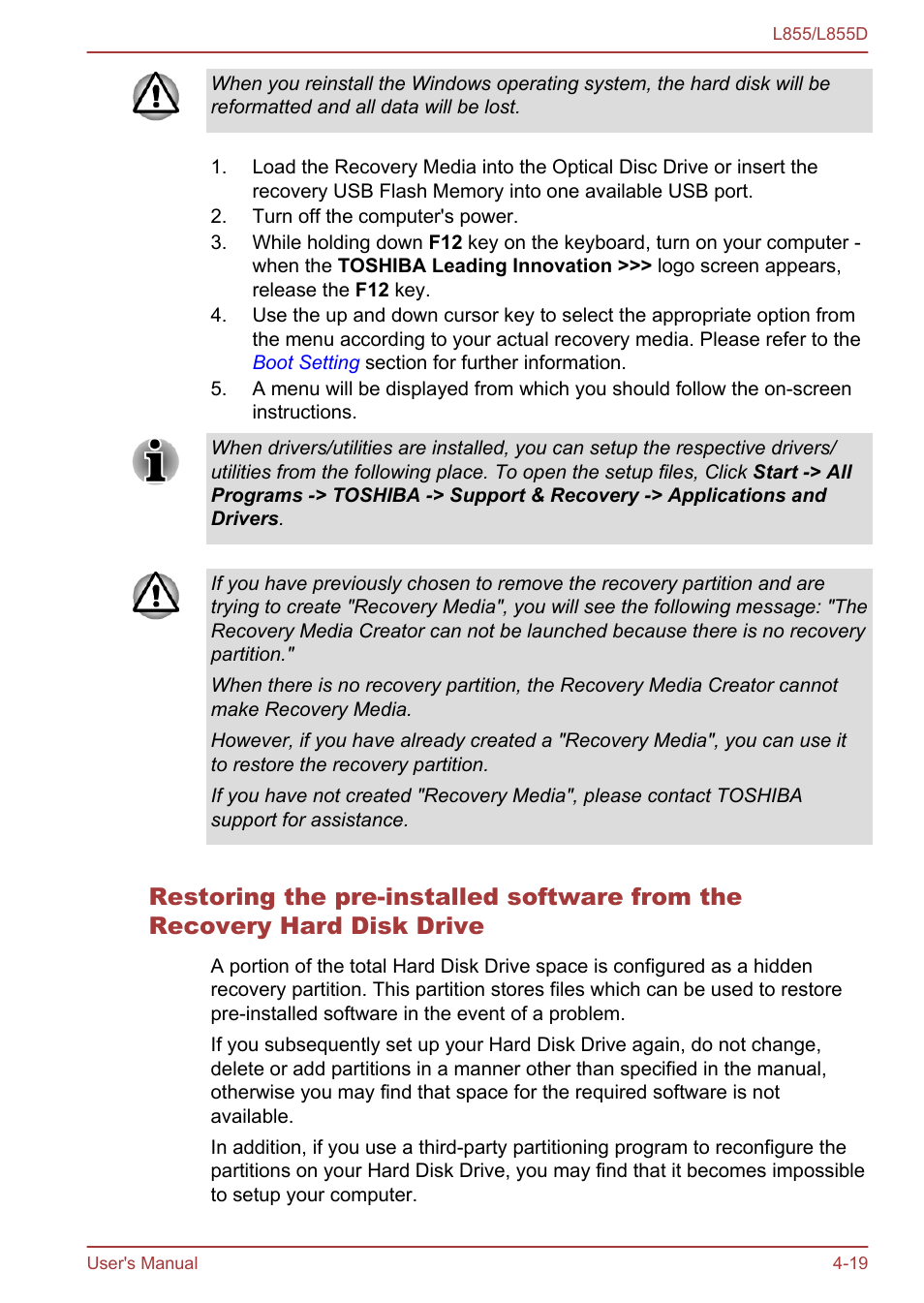 Toshiba Satellite L855 User Manual | Page 102 / 153