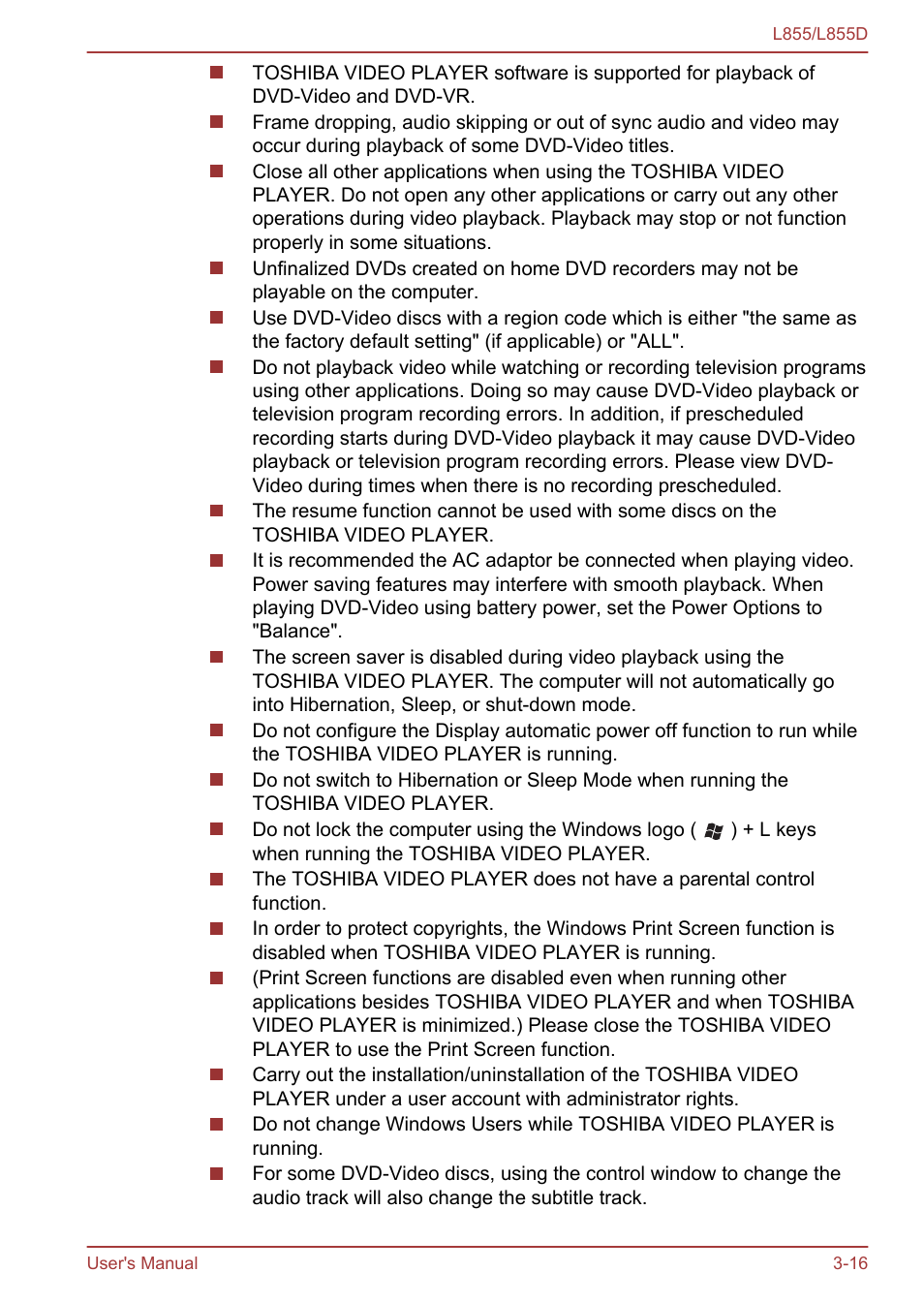 Toshiba Satellite L855 User Manual | Page 54 / 153