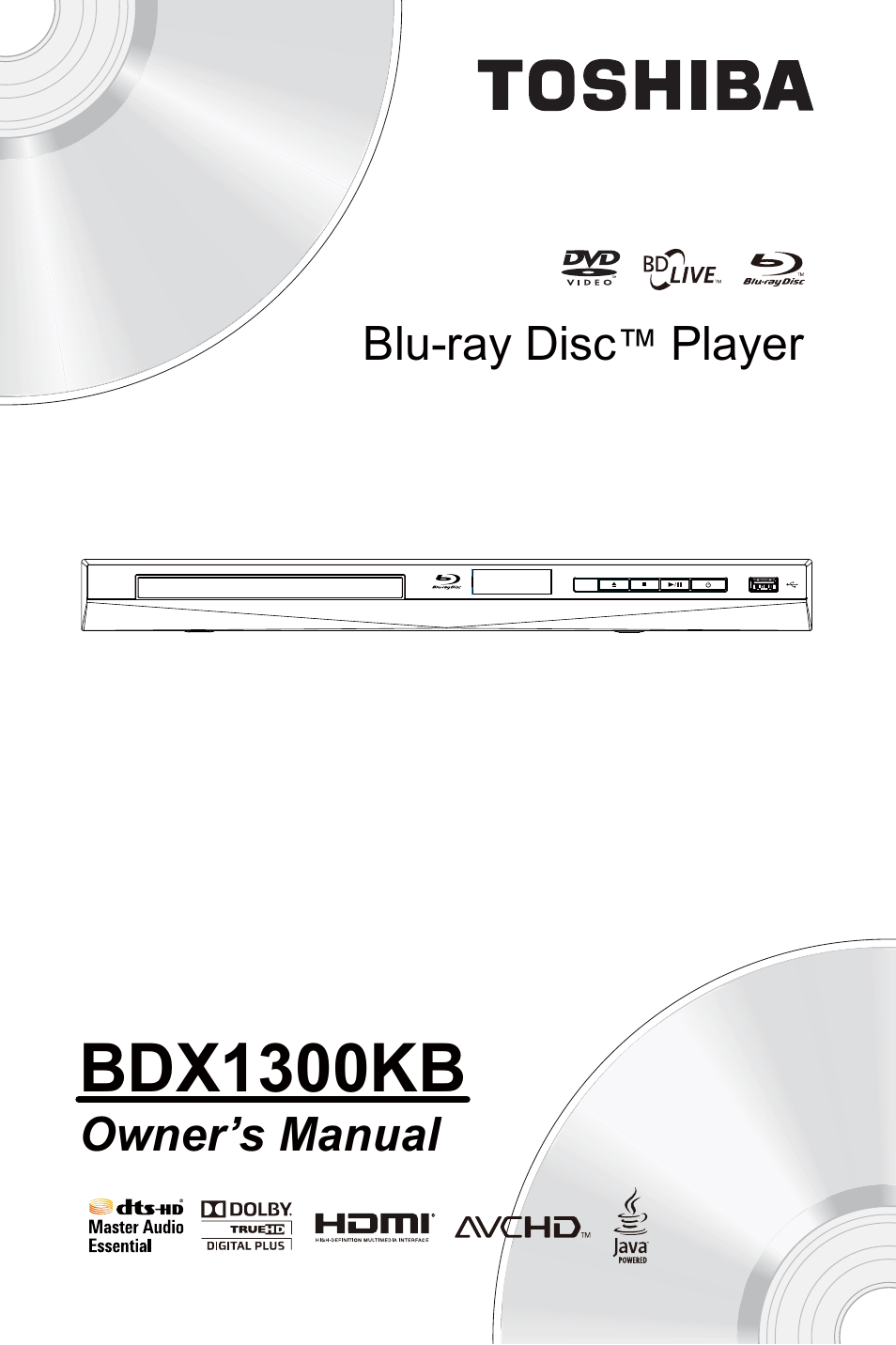 Toshiba BDX1300 User Manual | 36 pages