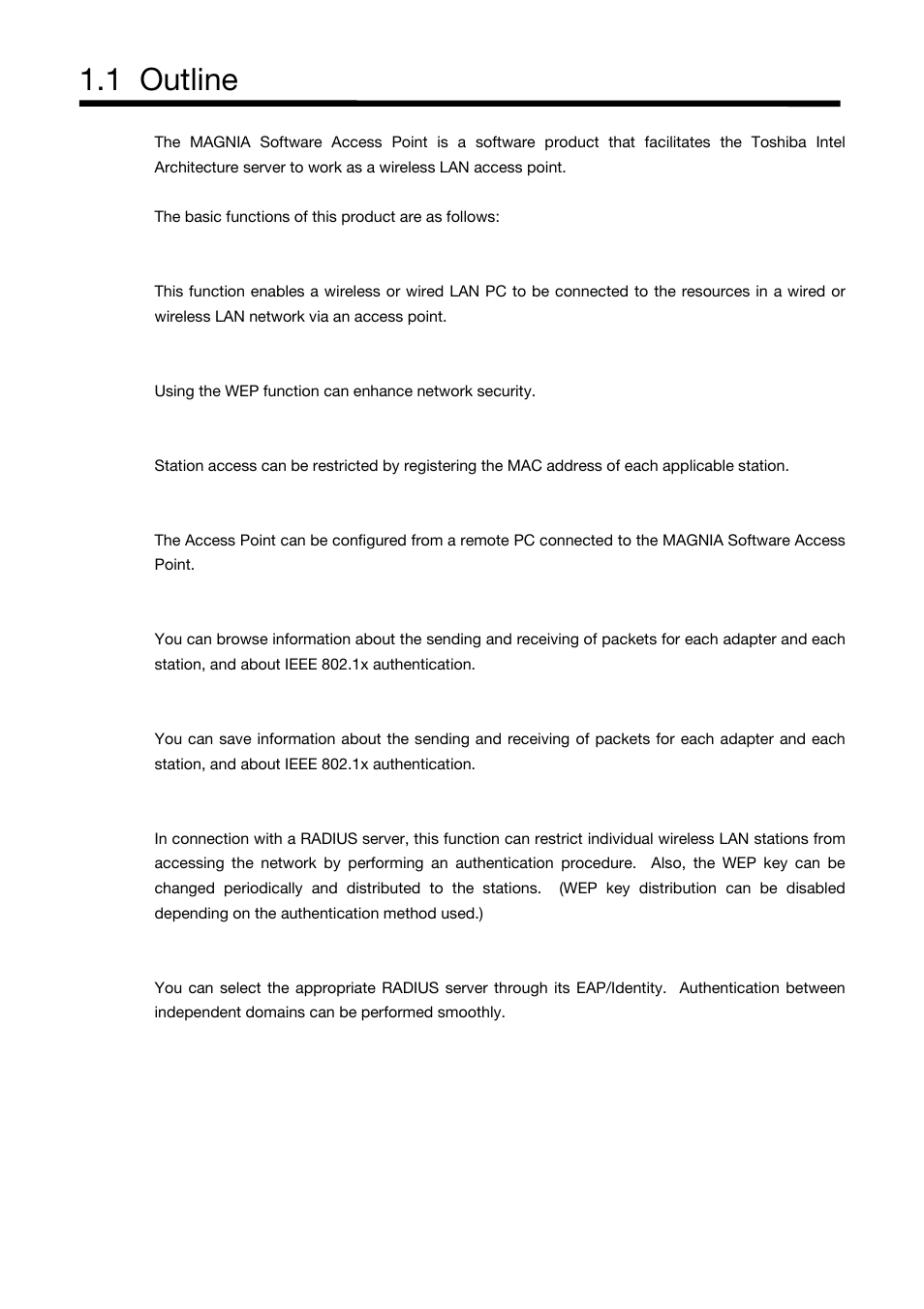 1 outline | Toshiba Magnia Z310 User Manual | Page 11 / 130