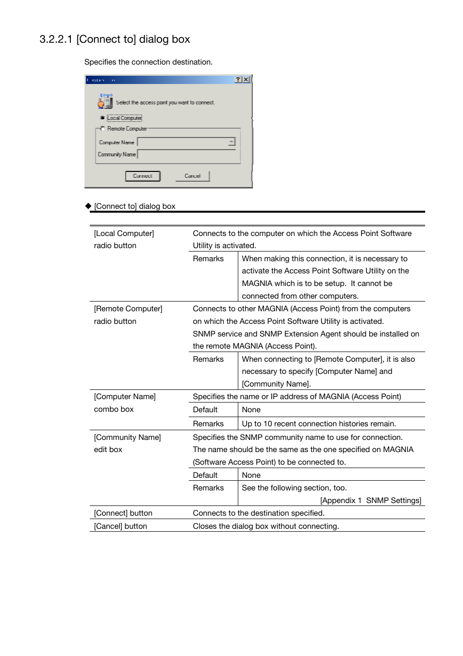 1 [connect to] dialog box | Toshiba Magnia Z310 User Manual | Page 38 / 130