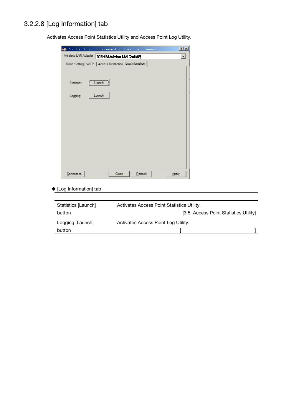 8 [log information] tab | Toshiba Magnia Z310 User Manual | Page 54 / 130