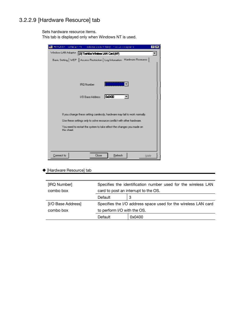 9 [hardware resource] tab | Toshiba Magnia Z310 User Manual | Page 55 / 130