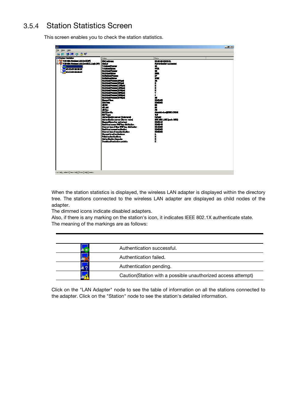 Station statistics screen | Toshiba Magnia Z310 User Manual | Page 67 / 130