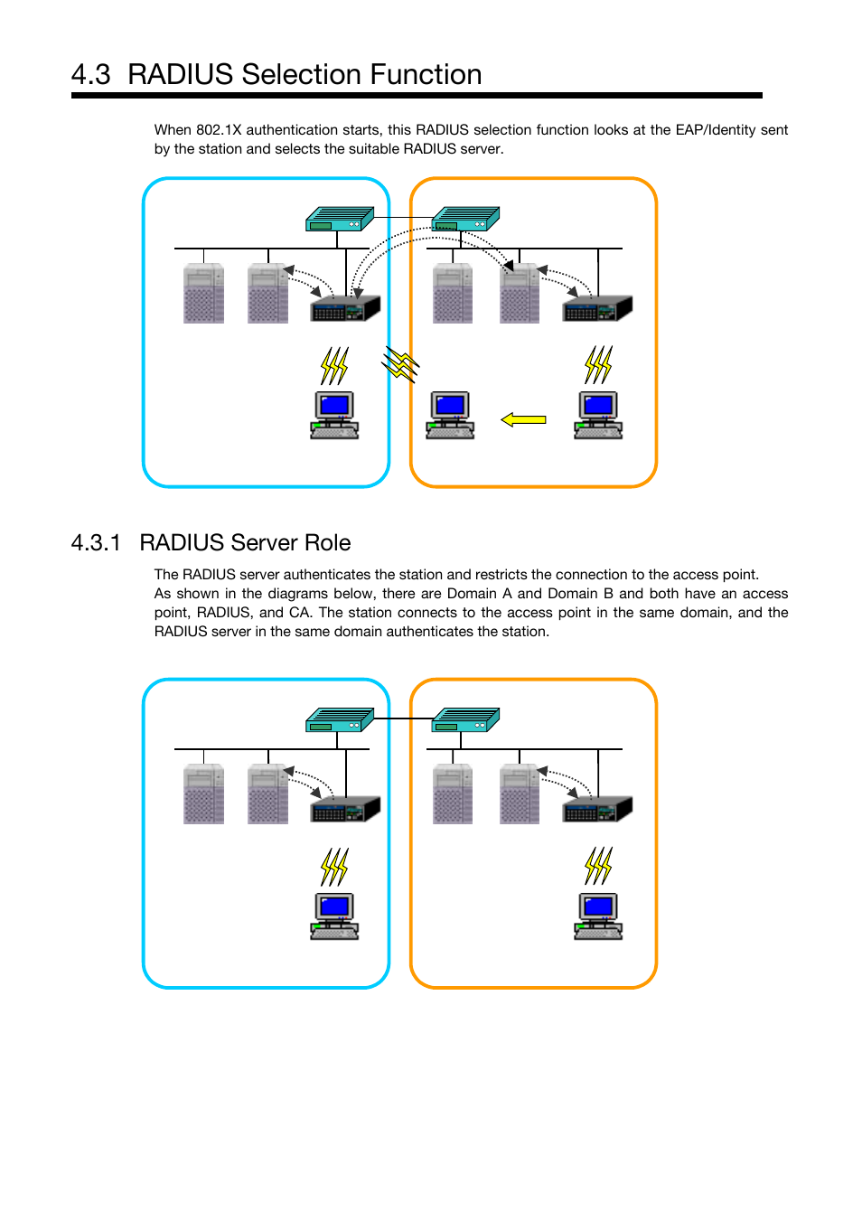 3 radius selection function, 1 radius server role | Toshiba Magnia Z310 User Manual | Page 87 / 130