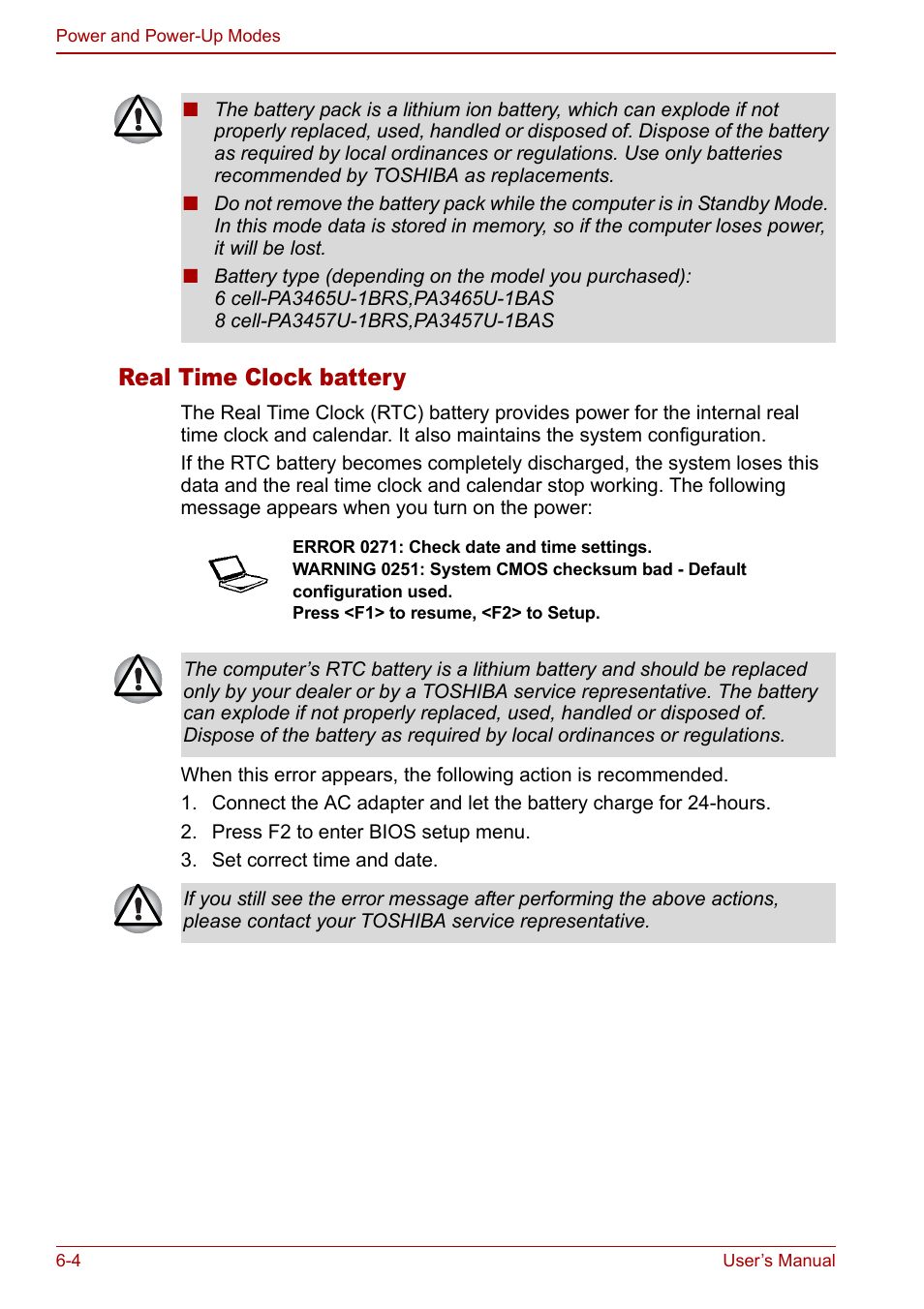 Real time clock battery | Toshiba Satellite M70 (PSM71) User Manual | Page 106 / 176