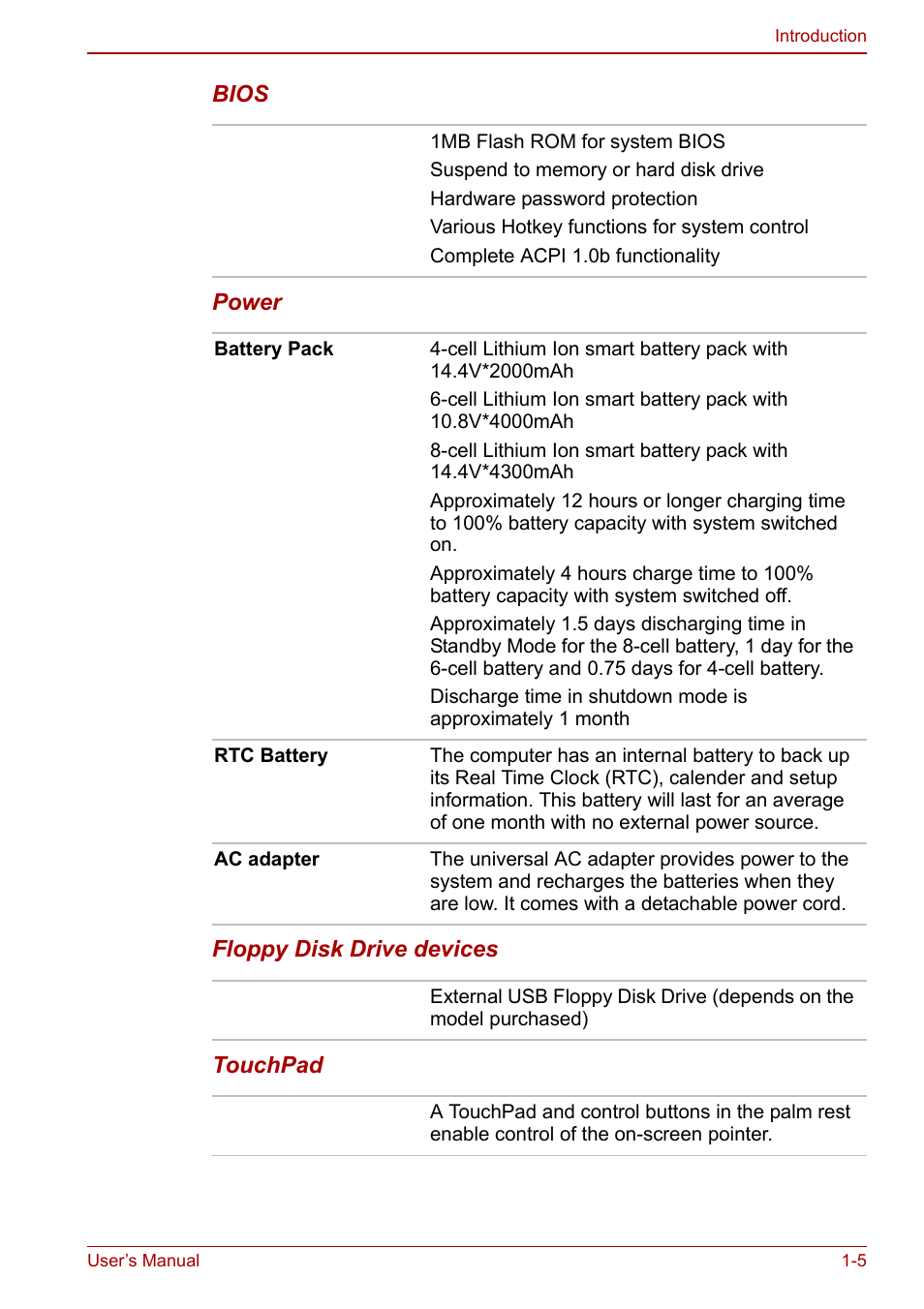 Toshiba Satellite M70 (PSM71) User Manual | Page 31 / 176