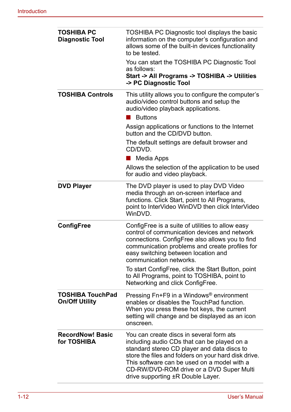 Toshiba Satellite M70 (PSM71) User Manual | Page 38 / 176