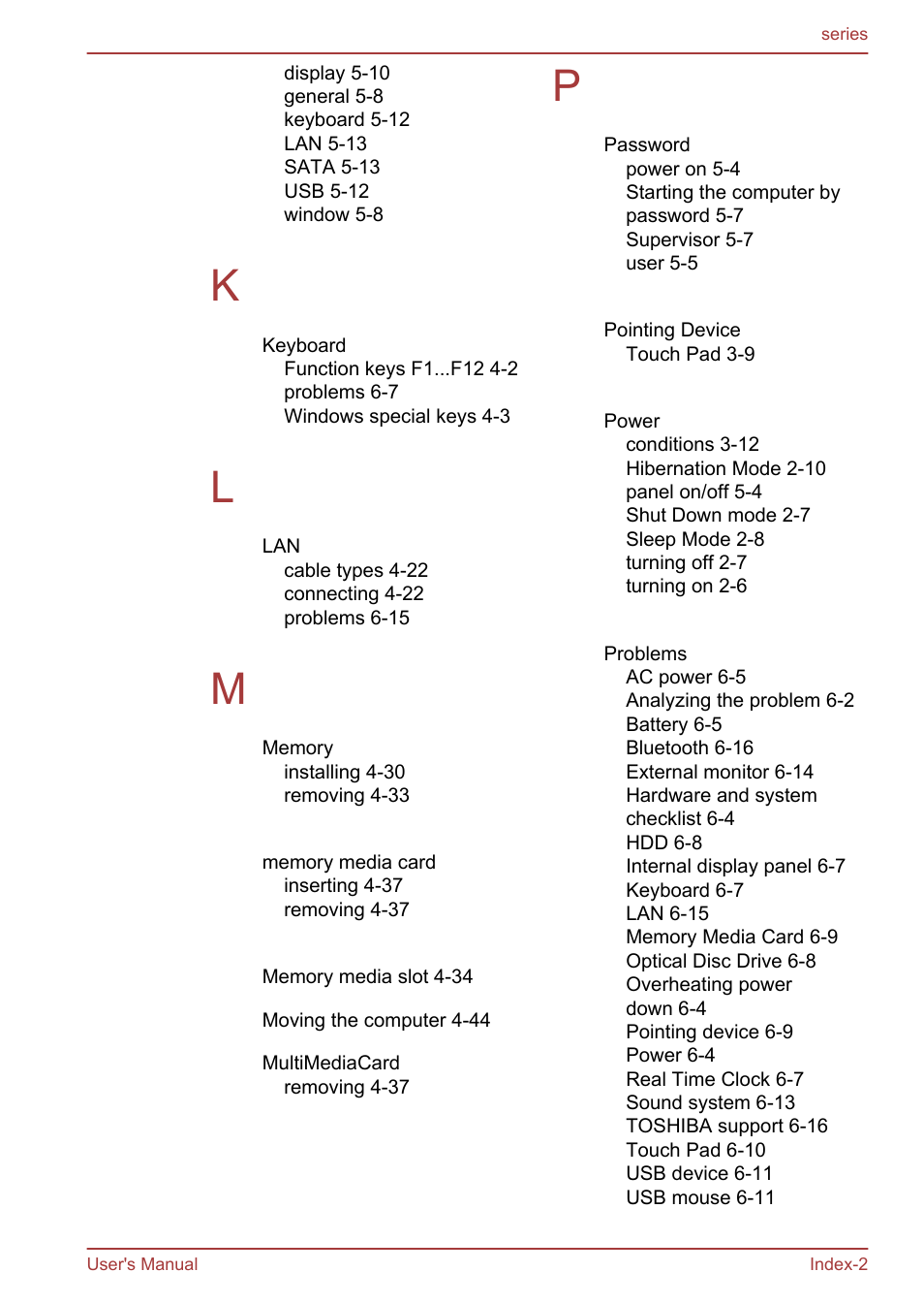 Toshiba Satellite L955D User Manual | Page 139 / 142