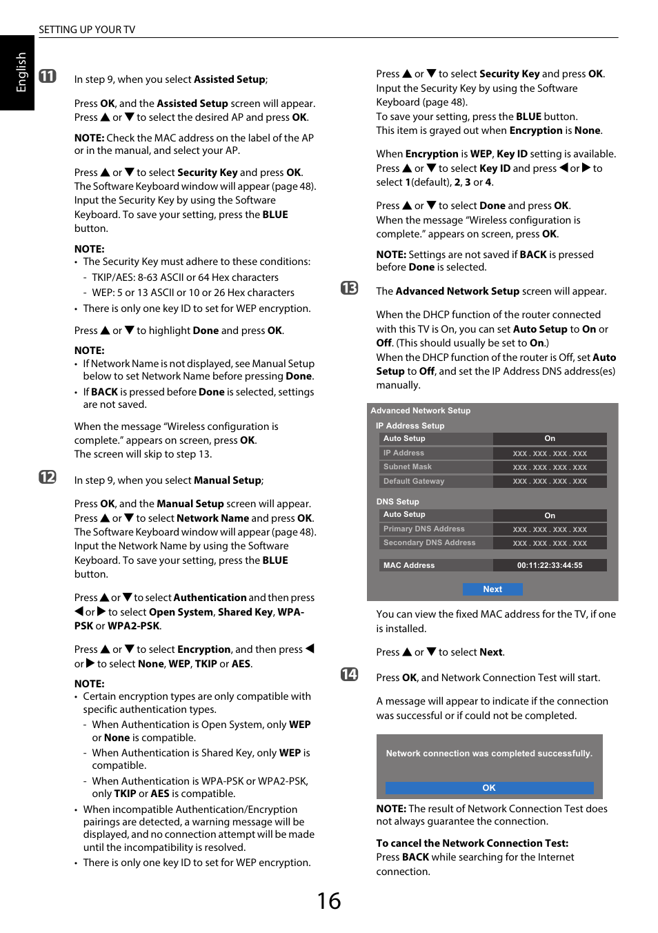 En glis h | Toshiba WL968 User Manual | Page 16 / 100