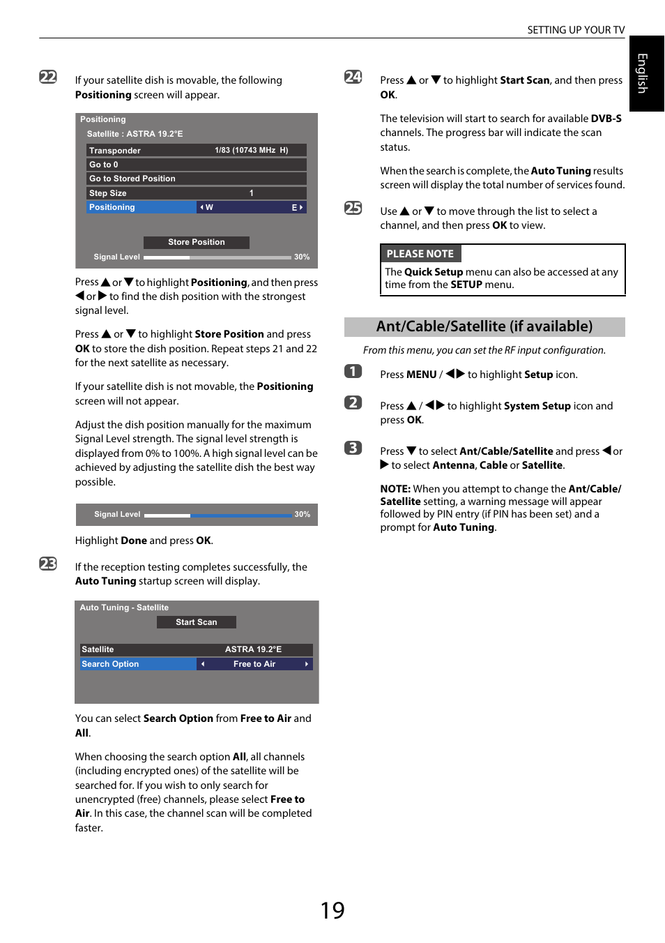 Ant/cable/satellite (if available) | Toshiba WL968 User Manual | Page 19 / 100