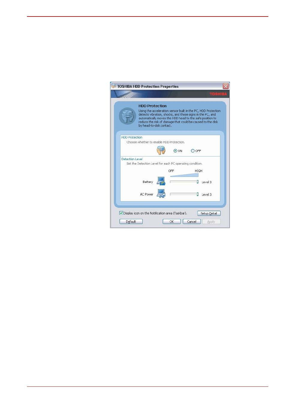 Toshiba hdd protection properties | Toshiba Tecra S4 User Manual | Page 99 / 238