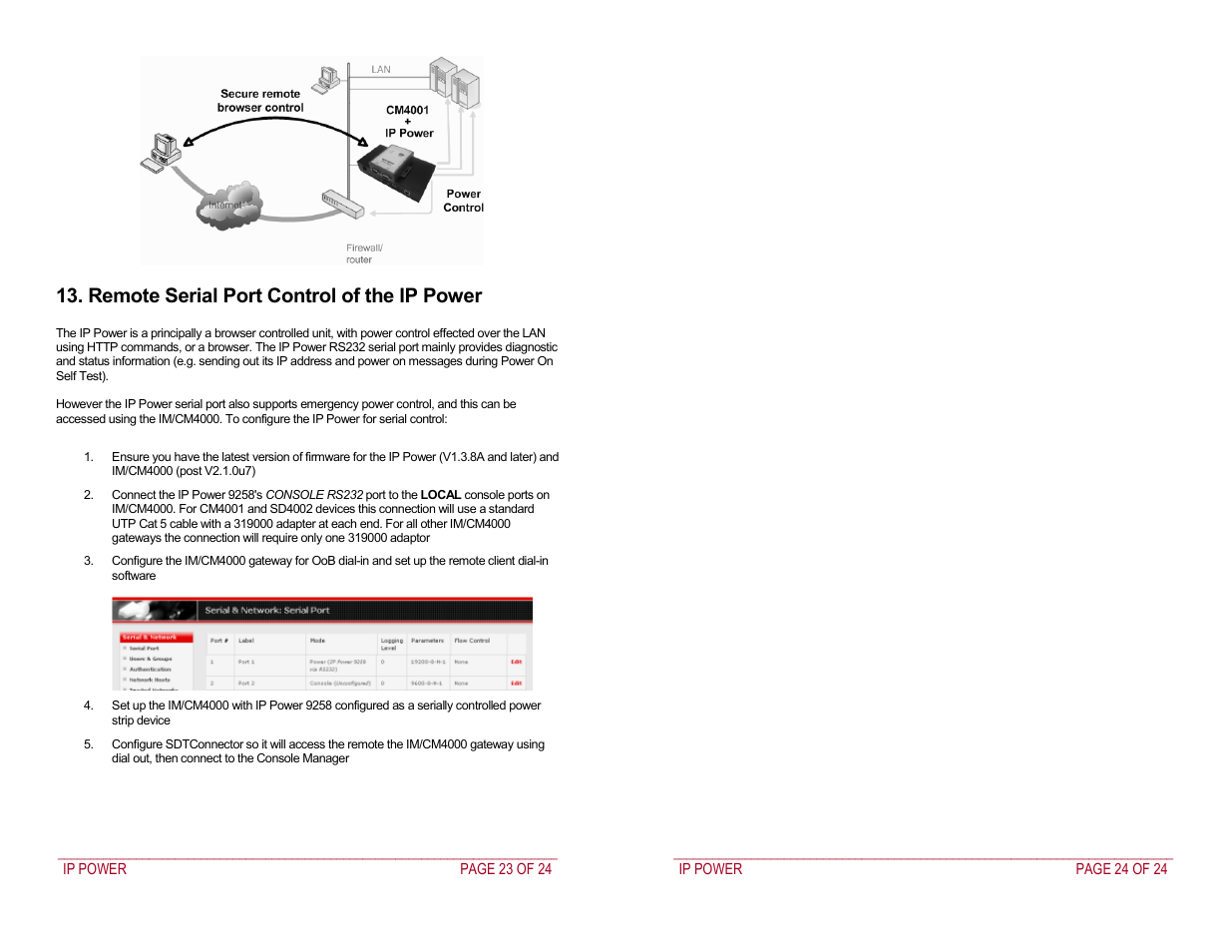 Remote serial port control of the ip power | Addtron Technology IP Power 9258 User Manual | Page 12 / 12
