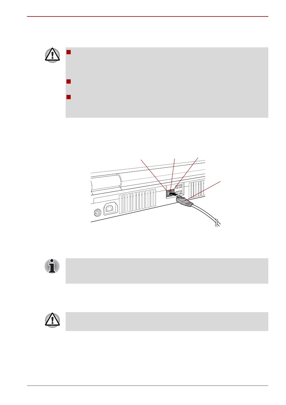 Connecting the lan cable, Disconnecting the lan cable | Toshiba Qosmio G30 HD-DVD (PQG32) User Manual | Page 109 / 302