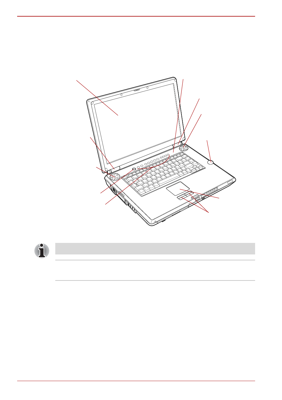 Front with the display open, Front with the display open -10 | Toshiba Qosmio G30 HD-DVD (PQG32) User Manual | Page 50 / 302