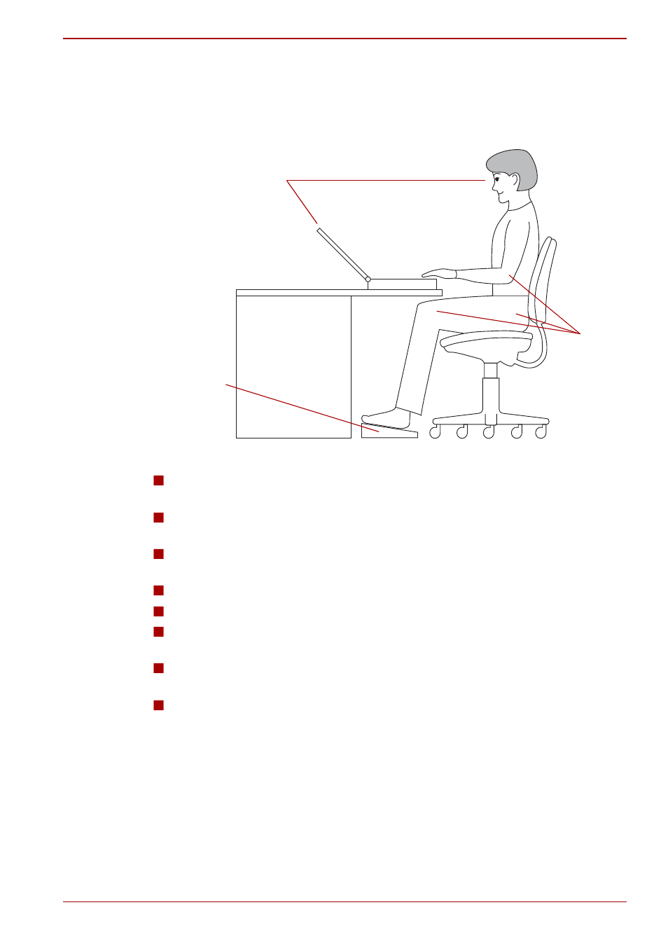 Seating and posture | Toshiba Qosmio G30 HD-DVD (PQG32) User Manual | Page 65 / 302