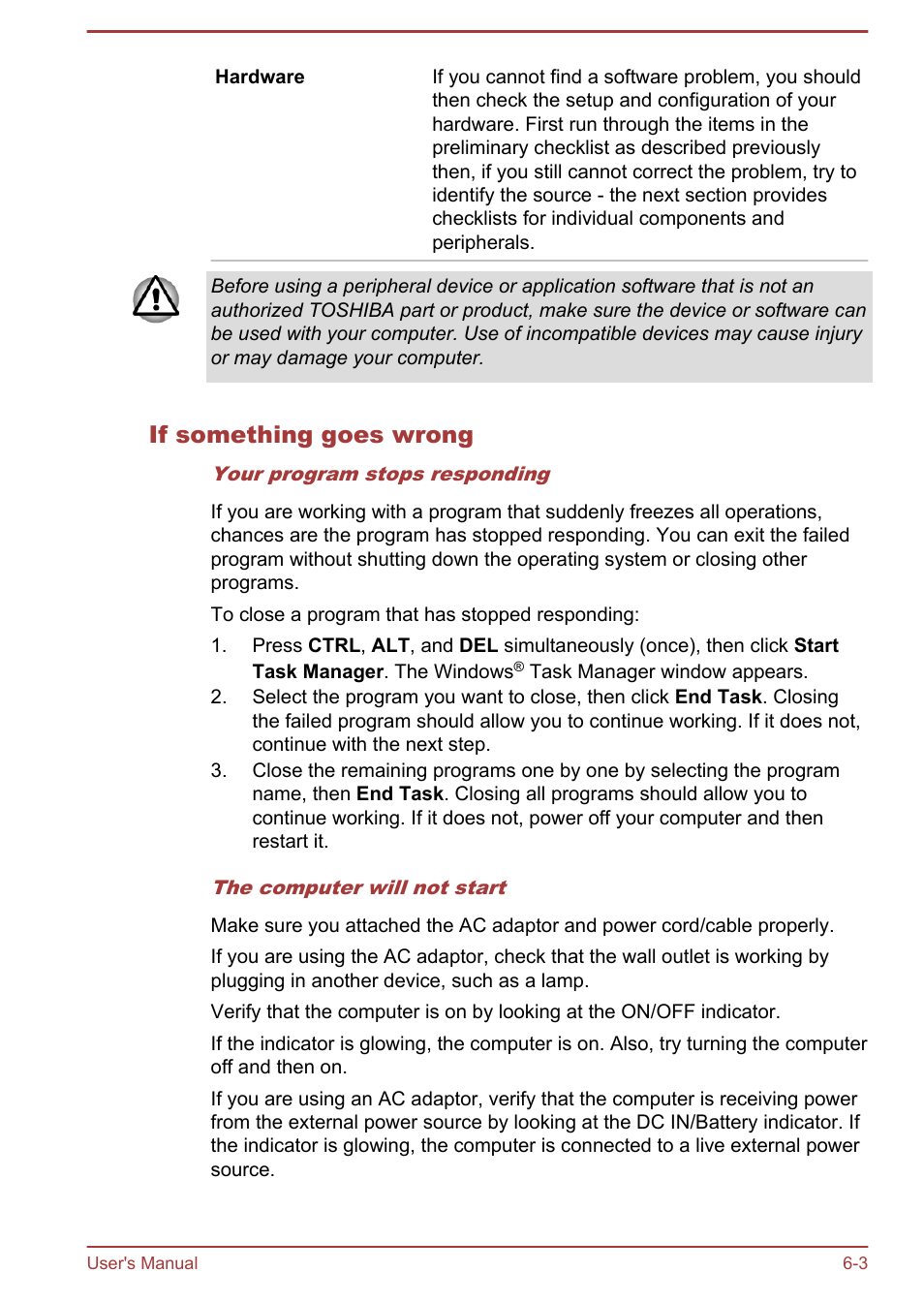 If something goes wrong | Toshiba Satellite L950 User Manual | Page 125 / 142