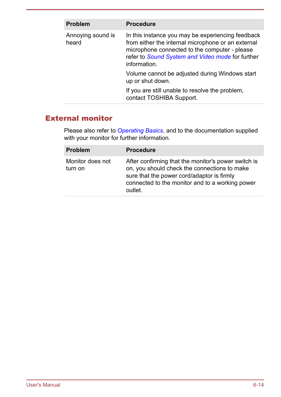 External monitor | Toshiba Satellite L950 User Manual | Page 136 / 142