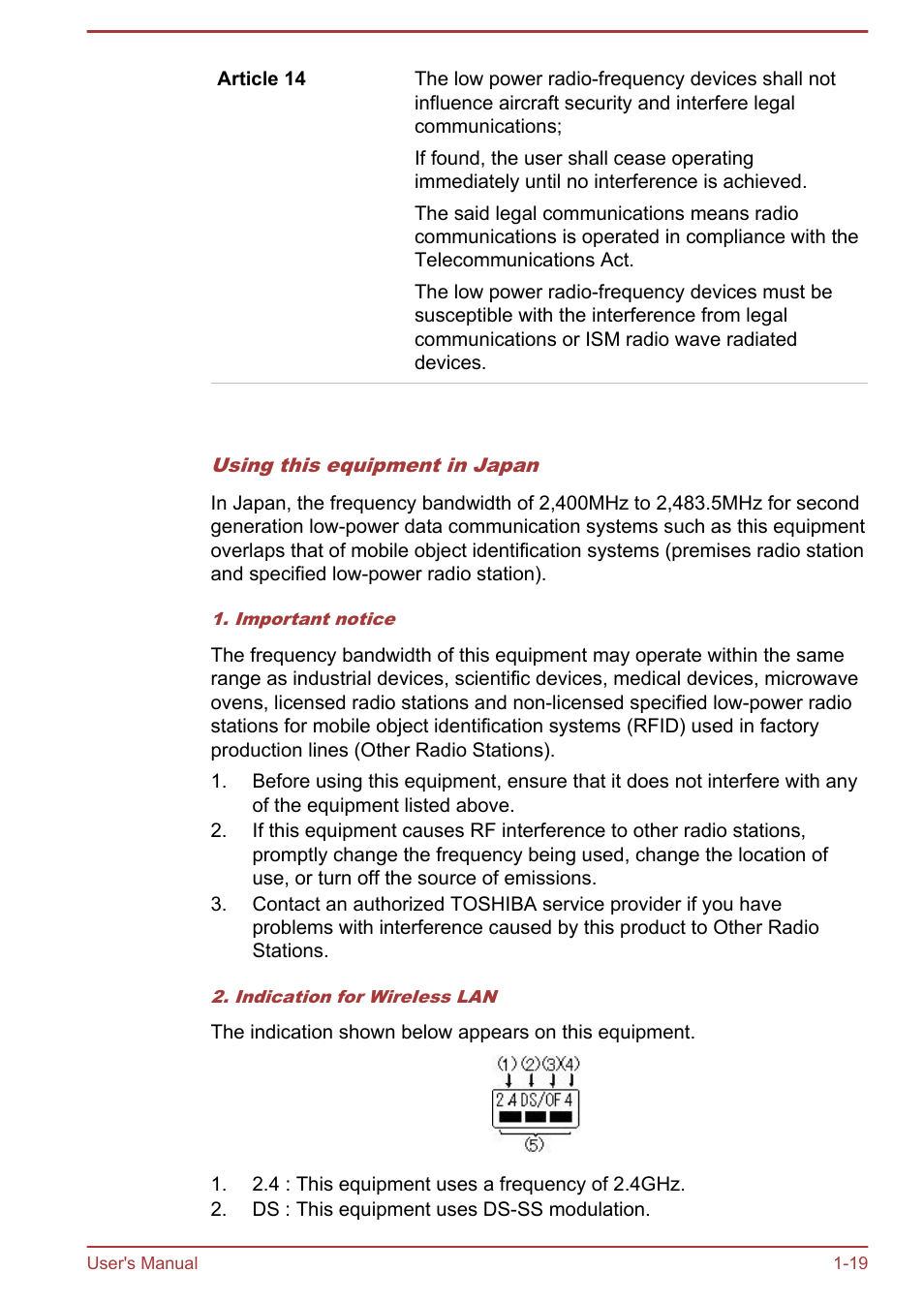 Toshiba Satellite L950 User Manual | Page 23 / 142